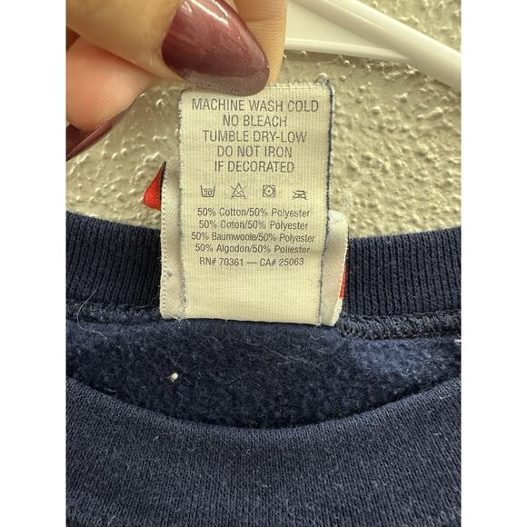 Mickey Inc Crewneck Sweatshirt Medium Walt Disney World Donald Duck Blue VTG - Picture 7 of 12